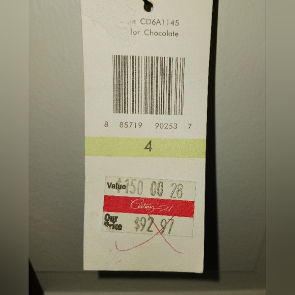 2008-10 CALVIN KLEIN Chocolate Faux Wrap Dress,  Sz 4 NWT - Picture 11 of 14